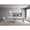 Consolle bianca allungabile per sala pranzo cucina 90x42-302 Evolve Offerta