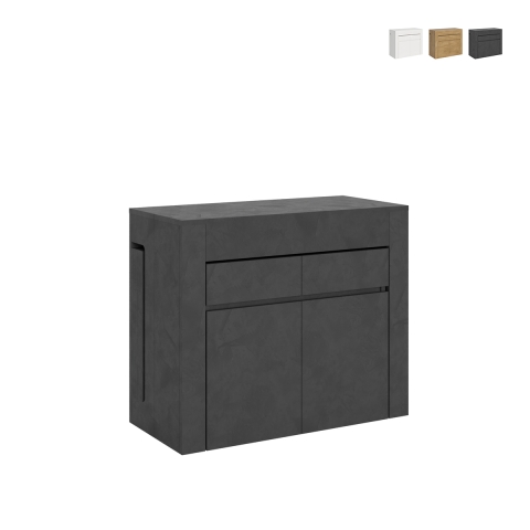 Consolle allungabile con panche integrate salvaspazio 90x42-302 Evolve Promozione