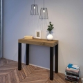 Consolle allungabile in legno stile industrial 90x40-196 Everyday Small Promozione