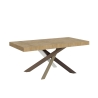 Tavolo allungabile moderno gambe incrocio legno 90x180-440 Volantis Vendita