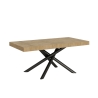 Tavolo allungabile design industrial legno antracite 90x180-440 Famas Vendita