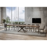 Tavolo allungabile design industrial legno antracite 90x180-440 Famas Saldi