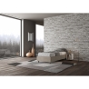Letto singolo 90x190cm imbottito tessuto beige con rete Azelia Offerta