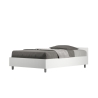 Letto una piazza e mezza 120x200 in legno bianco con rete Nuamo Vendita