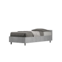Letto singolo 80x190cm moderno senza rete grigio cemento Nuamo Vendita