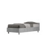 Letto singolo 80x190cm moderno senza rete grigio cemento Nuamo Vendita