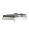 Letto matrimoniale francese contenitore 140x190 in legno bianco Nuamo Vendita