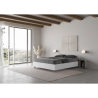 Letto matrimoniale francese contenitore 140x190 in legno bianco Nuamo Saldi