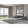 Letto matrimoniale francese 140x190 testiera dritta legno bianco Demas Offerta