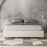 Letto matrimoniale imbottito in similpelle bianco 160x190 Azelia Promozione
