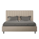 Letto matrimoniale con contenitore giroletto imbottito 160x210 Agueda Vendita