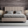 Letto matrimoniale con contenitore giroletto imbottito 160x210 Agueda Promozione
