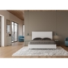 Letto matrimoniale senza rete 160x190 bianco con testiera alta New Egos Saldi