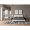 Letto matrimoniale 160x190 design moderno bianco con rete testiera Demas Saldi
