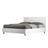Letto matrimoniale 160x190 design moderno bianco con rete testiera Demas Vendita