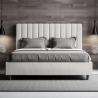 Letto matrimoniale imbottito similpelle senza rete 160x190 Agueda Vendita