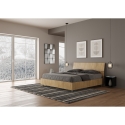 Letto matrimoniale 160x190cm senza rete con testiera inclinata Demas Catalogo