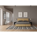 Letto matrimoniale 160x190cm senza rete con testiera inclinata Demas Stock
