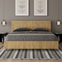 Letto matrimoniale 160x190cm senza rete con testiera inclinata Demas Vendita