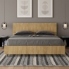 Letto matrimoniale 160x190cm senza rete con testiera inclinata Demas Vendita
