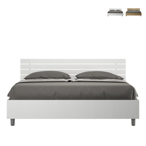 Matrimoniale 160x200cm con rete contenitore testata inclinata Ankel letto Promozione