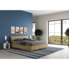 Letto matrimoniale 160x190 in legno senza rete testiera inclinata Ankel Offerta
