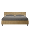 Letto matrimoniale 160x190 in legno senza rete testiera inclinata Ankel Vendita