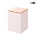 Barattolo grande da cucina 10x10x14,5cm in grès coperchio 1080ml Modern Promozione