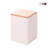 Barattolo grande da cucina 10x10x14,5cm in grès coperchio 1080ml Modern Promozione