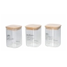 set 3 barattoli in vetro 10x14cm per caffè zucchero e sale Victionary Promozione