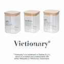 set 3 barattoli in vetro 10x14cm per caffè zucchero e sale Victionary Offerta