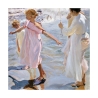 Stampa su tela canvas Time for a Bathe Valencia Joaquín Sorolla y Bastida Offerta
