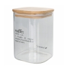 Barattolo per caffè 10x10x14cm in vetro con coperchio bambù Victionary Promozione