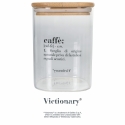 Barattolo per caffè 10x10x14cm in vetro con coperchio bambù Victionary Offerta