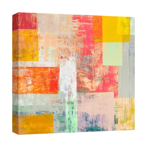 Quadro astratto colorato su tela canvas Estate lontana Italo Corrado Promozione