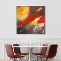 Quadro moderno astratto stampa su tela canvas Fuego H. Romero Saldi