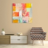 Quadro astratto colorato su tela canvas Estate lontana Italo Corrado Saldi