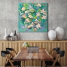 Quadro floreale astratto stampa colorata Waterlily Pond Kelly Parr Saldi