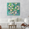 Quadro floreale astratto stampa colorata Waterlily Pond Kelly Parr Vendita