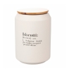Biscottiera in ceramica con coperchio bambù 12,5x18 Victionary Vendita