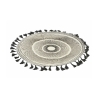 Set 6 tovagliette da tavola decorative design geometrico 38cm Black frange Offerta
