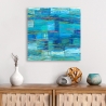 Stampa su tela quadro astratto Monocromo Oceano Lucas Saldi