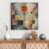 Quadro moderno astratto stampa su tela canvas Red Balloon Paul Klee Vendita