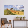 Quadro su tela paesaggio contemporaneo Colline toscane Adriano Galasso Vendita