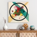 Stampa su tela astratta moderna Circles in a Circle Wassily Kandinsky Saldi