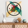 Stampa su tela astratta moderna Circles in a Circle Wassily Kandinsky Saldi
