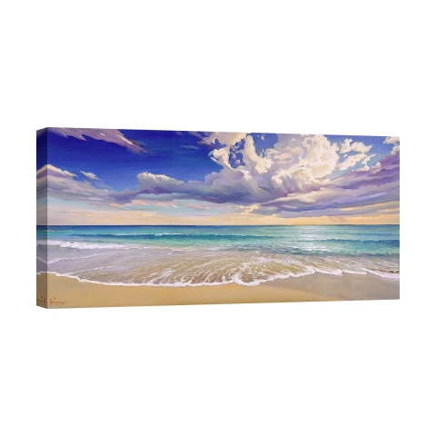 Quadro su tela canvas grande per salotto Onda d'oceano Adriano Galasso Promozione