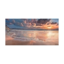 Quadro stampa su tela paesaggio marino Alba sul mare Adriano Galasso Offerta