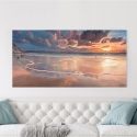 Quadro stampa su tela paesaggio marino Alba sul mare Adriano Galasso Saldi
