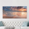 Quadro stampa su tela paesaggio marino Alba sul mare Adriano Galasso Saldi